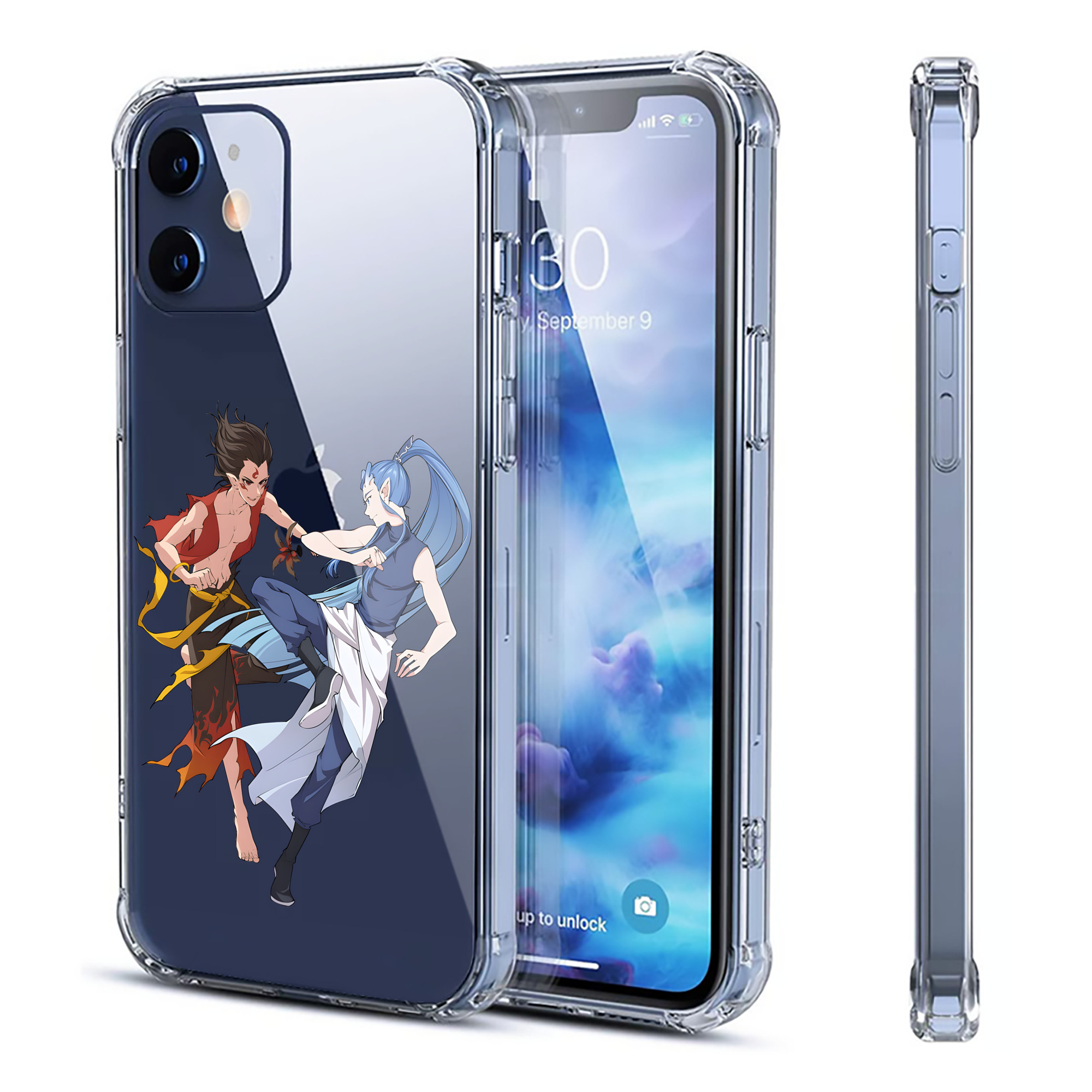 （画像用） Ne Zha 2 ナタ 魔童の大暴れ 【iPhone 12シリーズ対応】透明スマホケース（クリアソフトケース）